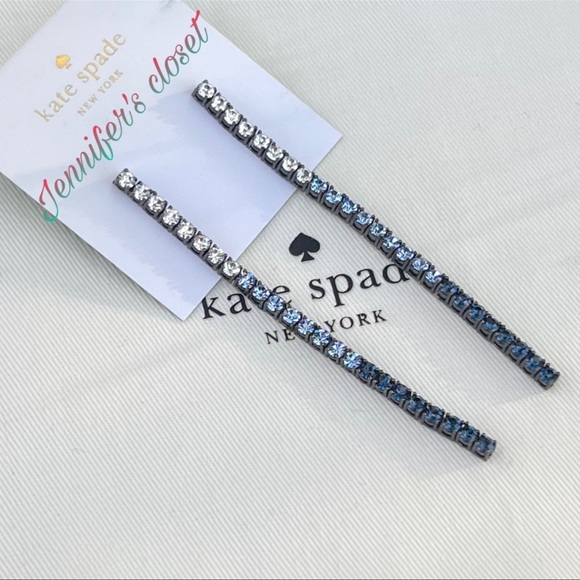 Kate Spade ♠️ Crystal Linear Earrings - Picture 5 of 7
